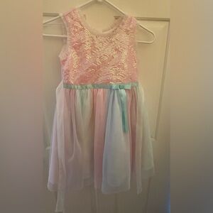 🌸 Jona Michelle Pastel Sequin Dress - Girls Size 5 🌸